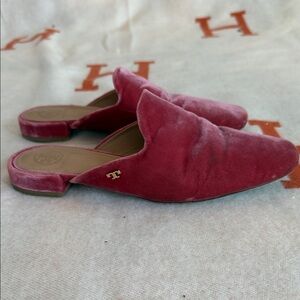 Women's Velvet Slip-On Mules